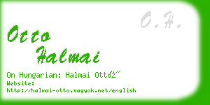 otto halmai business card